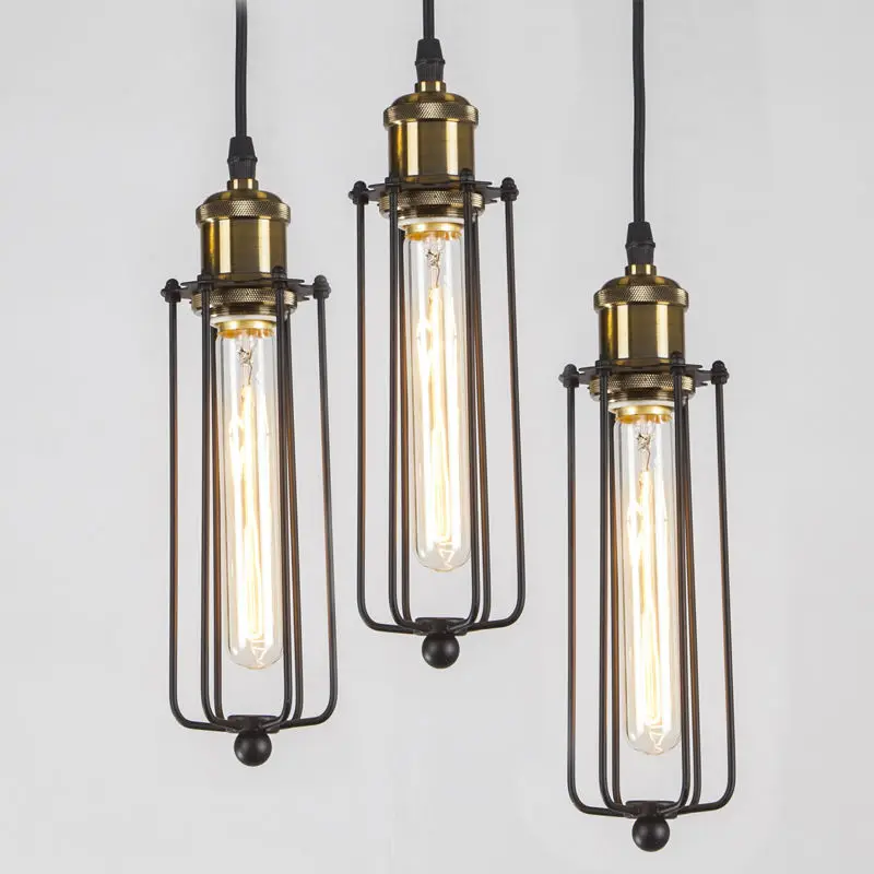 Винтажный подвесной светильник в стиле ретро с одной головкой американском