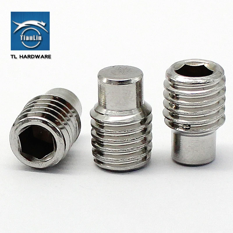 304 нержавеющая сталь терминал Grub выпуклый конец ISO 4028 Шестигранная розетка набор