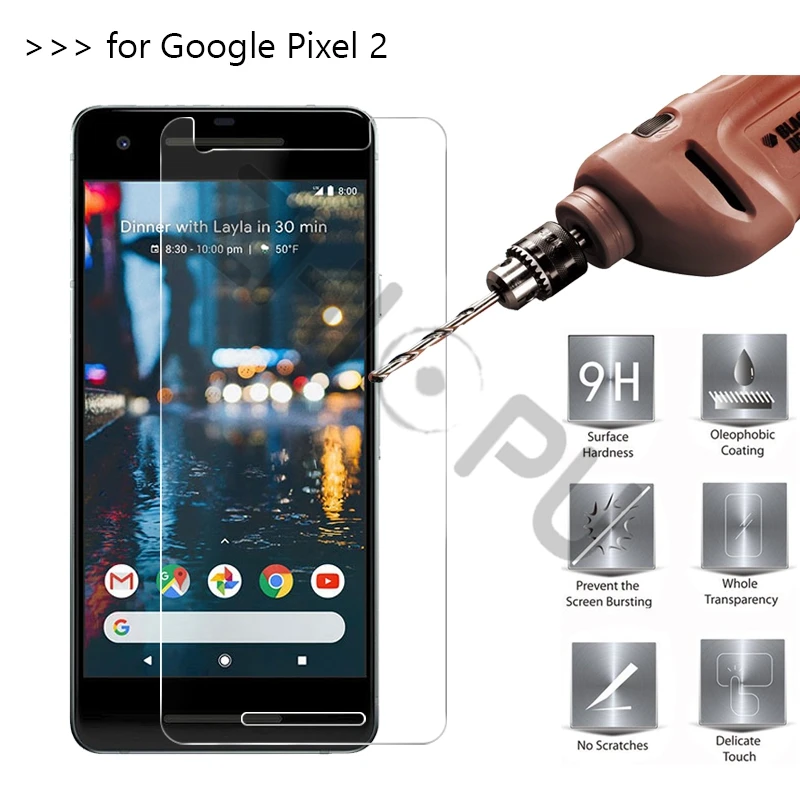3 шт./лот закаленное Стекло для Google Pixel 2 Экран протектор Защитная пленка