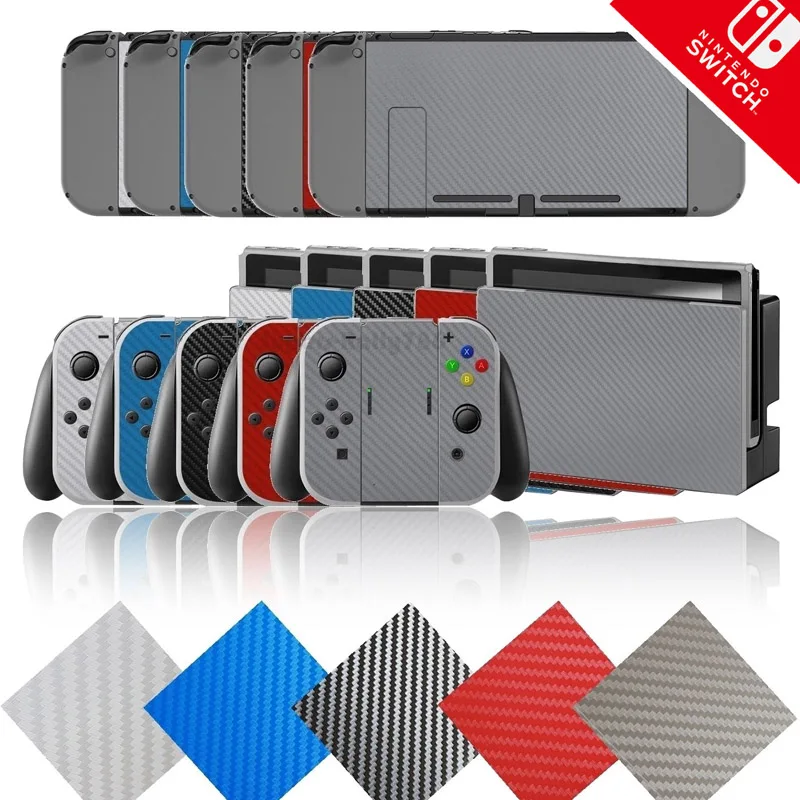 Новинка 2017 года для nintendo Switch виниловая защитная пленка из углеродного волокна