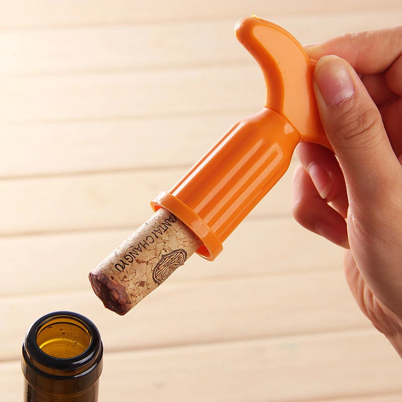 Plastic Handle Professional Wine Opener Portable Screw Corkscrew Bottle Cook Tools Random Colors | Дом и сад