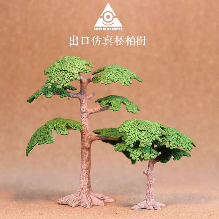

pvc figure Accessories animal model scene pines trees sandbox tree toy 2pcs/set