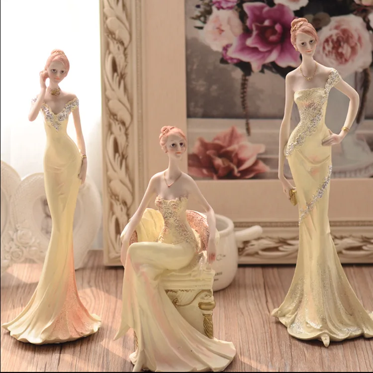 

European beauty parlor bar girl ornaments ornaments creative wedding gift resin ornaments gifts