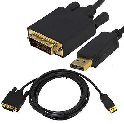 3 м Displayport к линии DVI 24 + 1dp dvi Кабель dp позолоченные|Соединители| |