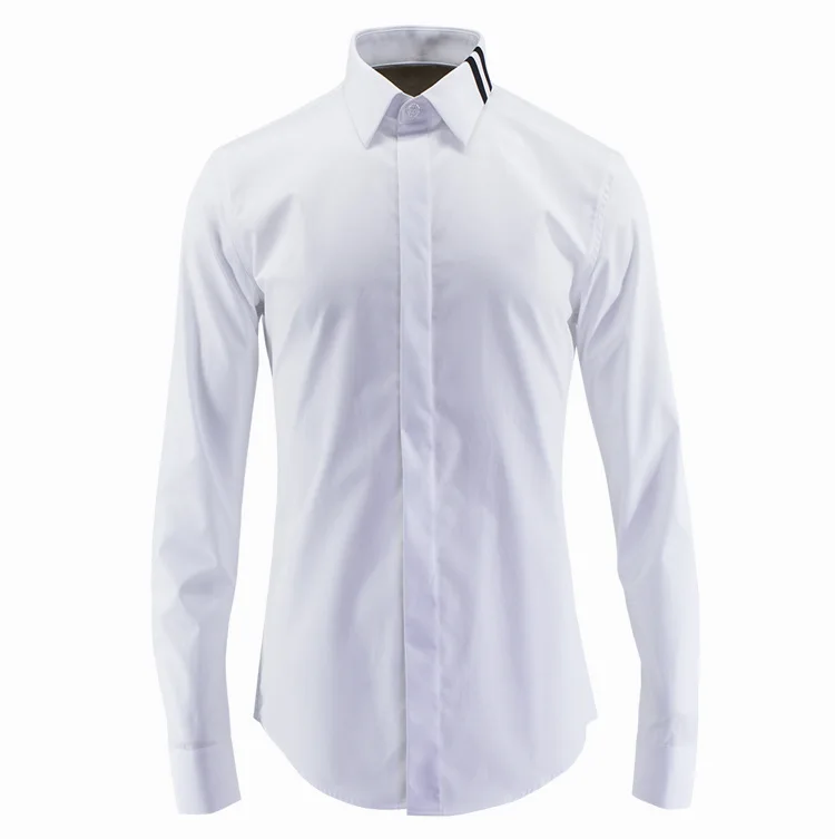 

new arrival fashion cotton high quality spring slim Tide brand casual famous long-sleeved shirt men plus size M L XL XXL3XL4XL