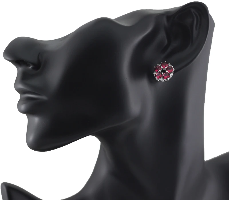 Haimi Бесплатная подарочная коробка стильный гранат женский ювелирный набор