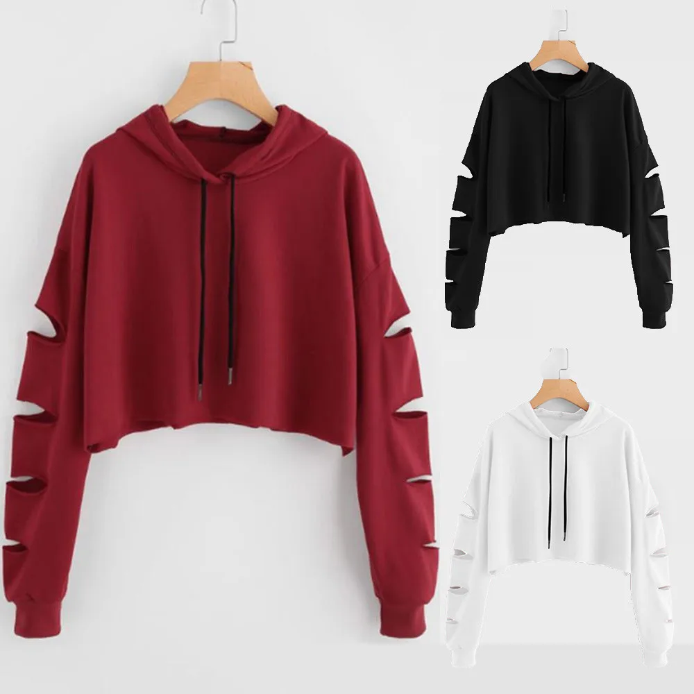 Women Sweetshirts Fashion Hoodie Hooded Sweatshirt Casual Long Sleeve Jumper Pullover Solid Blouse Y2k Ropa Mujer Blusas Худи