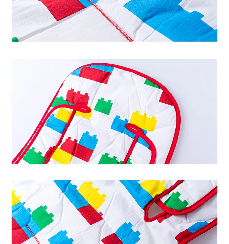 Colorful Blocks Newborns Diaper Pad Baby Stroller Waterproof Cushion Seat Mat for Accessories High Chair |