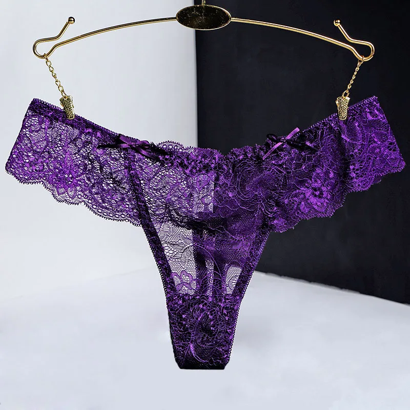 Сексуальное кружевное нижнее белье VU083 большого размера прозрачные стринги