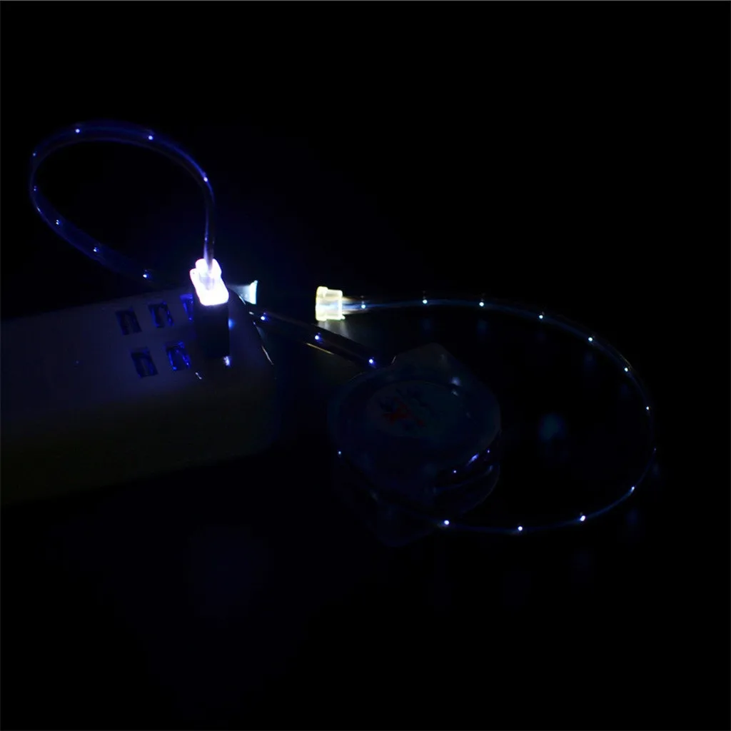 BEHATRD Быстрая зарядка светодиодный USB C type-C зарядное устройство Дата кабель зарядный провод для Samsung Galaxy S10 S9 XiaoMi huawei# y4