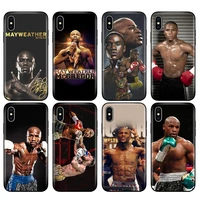 black tpu case for iphone 5 5s se 2020 6 6s 7 8 plus x 10 case silicone cover for iphone xr xs 11 pro max case floyd mayweather