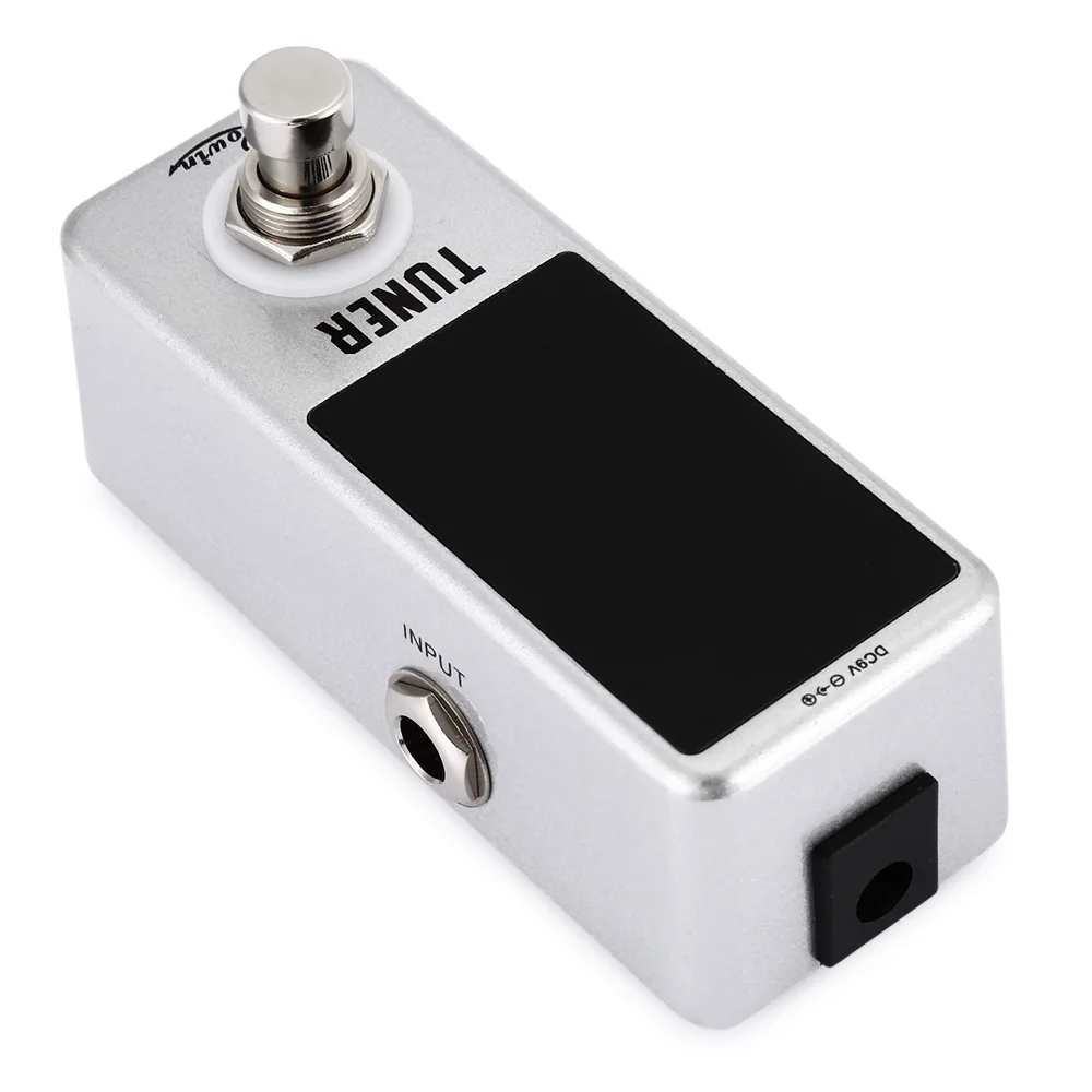 ROWIN LT 910 ЖК экран Хроматическая гитара Педальный тюнер True Bypass алюминиевый сплав
