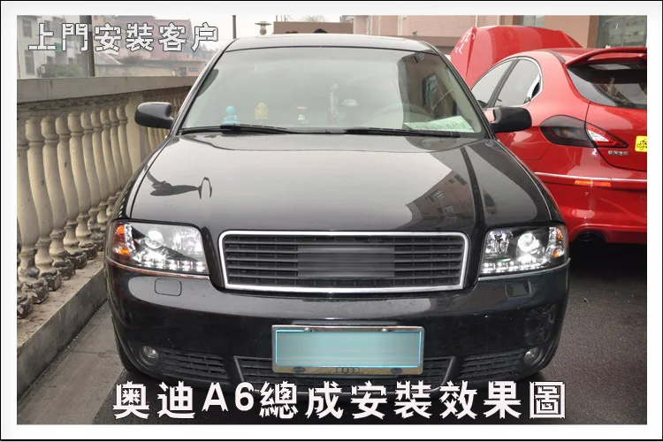 Lampever автомобильный Стайлинг для Audi A6 фары 1997-2004 для Audi A6 светодиодный фары DRL Объектив двойной луч H7 HID Ксеноновые би ксеноновые линзы