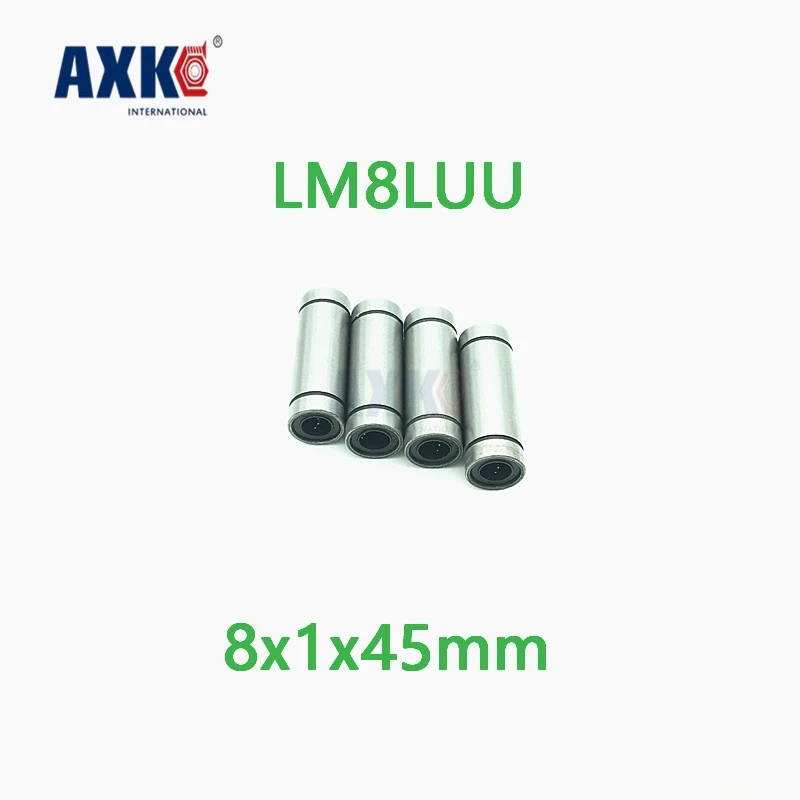 Axk 2 шт. Lm8luu длинный тип 8x1x45 мм 8 линейный шариковый подшипник линейные