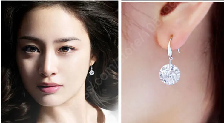 Быстрое подлинное серебро 925 пробы ювелирные изделия кубический цирконий CZ