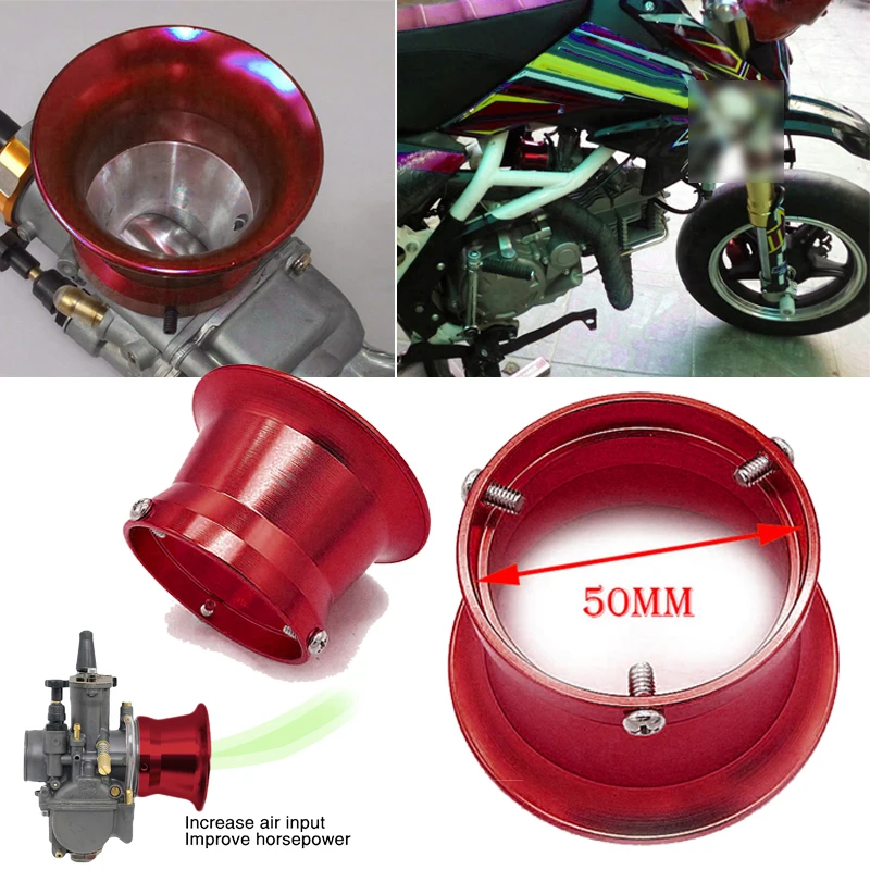 Для Keihin OKO KOSO PWK24-30 воздушный фильтр интерфейс чашки 50 мм шторка для карбюратора 2018