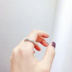 Женское регулируемое кольцо XIYANIKE серебряного цвета, простое индивидуальное S-образное Открытое кольцо, Уникальные Подвески, 2019