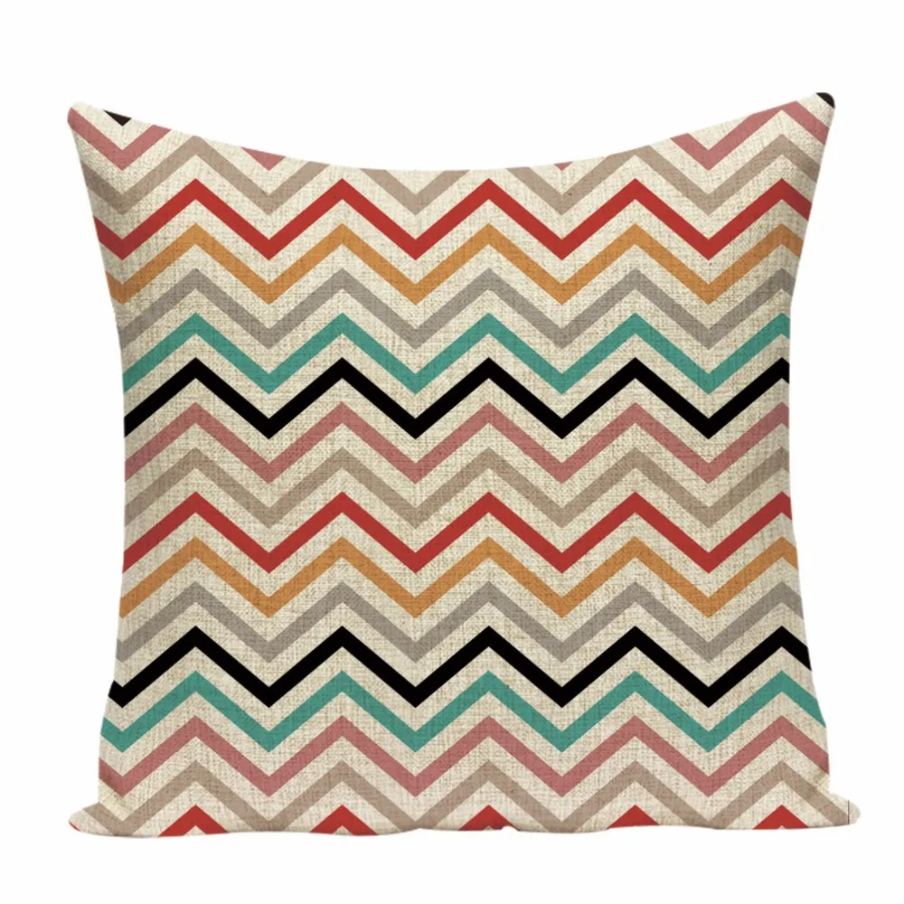 Наволочка для подушки в скандинавском стиле с геометрическим рисунком|cover