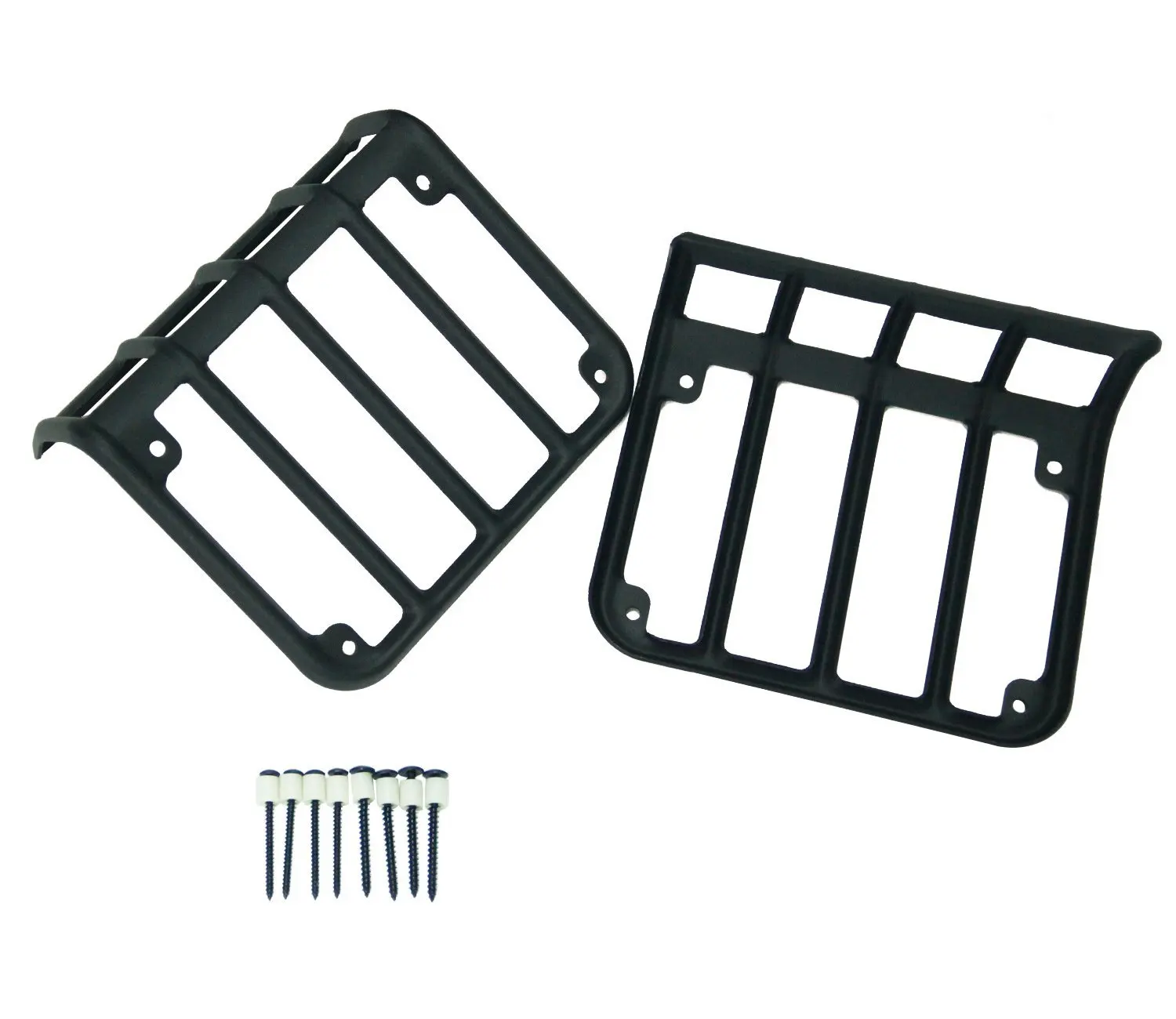 Пара матовый черный Задний евро задний фонарь Защитная крышка 2007 2016 для Jeep Wrangler JK