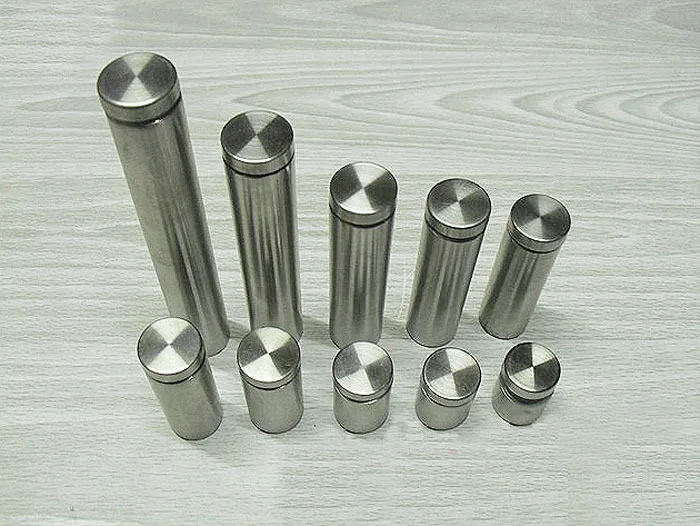 Лот из 20 винты крепления рекламных материалов нержавеющей стали стеклянный