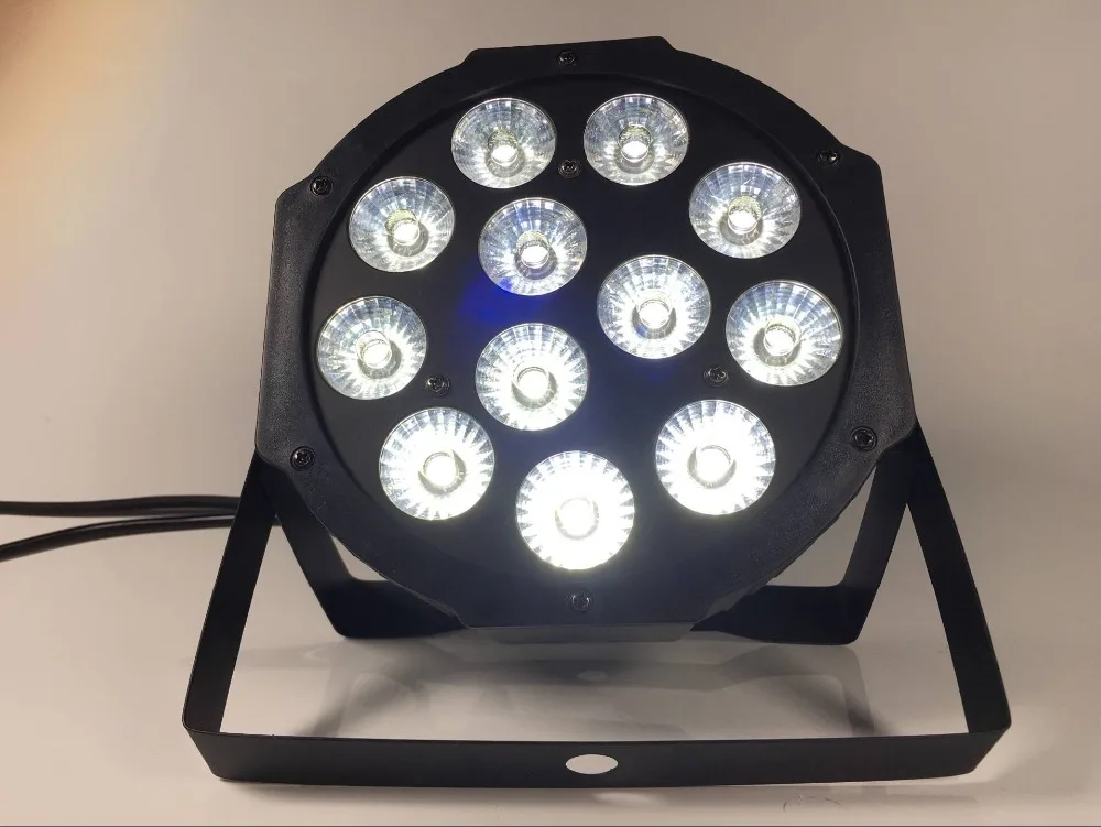 16 шт./12X12W светодиодный Par свет RGBW 4in1 плоский AC90-240V PAR dmx512 DJ огни Профессиональный dj