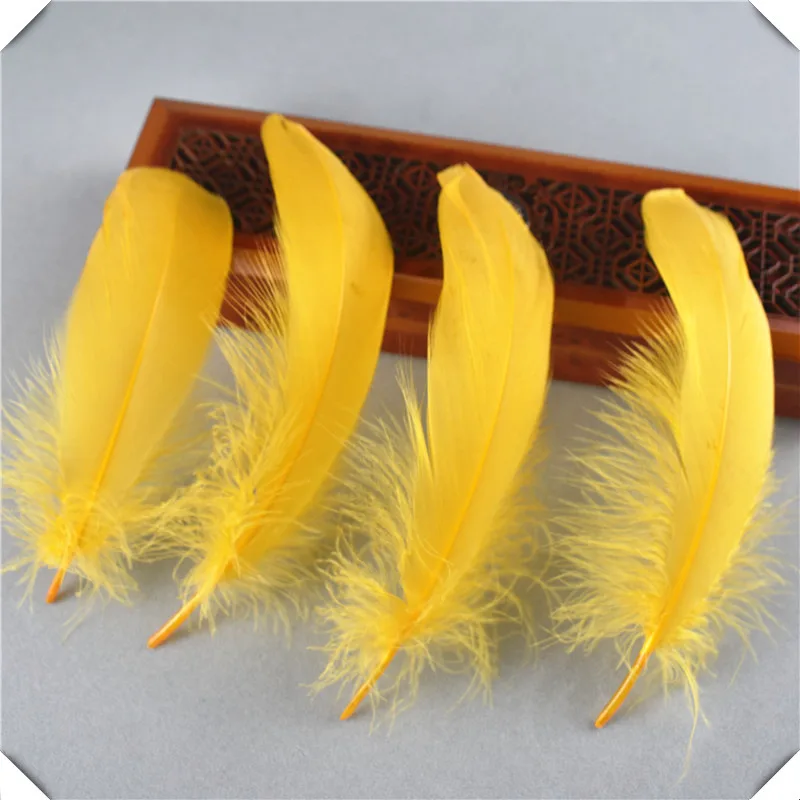 Горячая красный Гусь feather20-100pcs13-18CM DIY Перья для рукоделия и ювелирных изделий Аксессуары для одежды Свадебные украшения Шлейфы