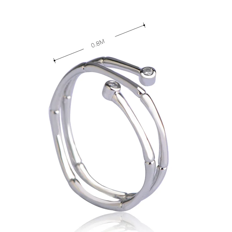 MECHOSEN Fashion AAAAA Zircon Thin Rings Quality Trust Worthy Copper Anneaux Jewelry Simple Noble Tail Women bague homme | Украшения и