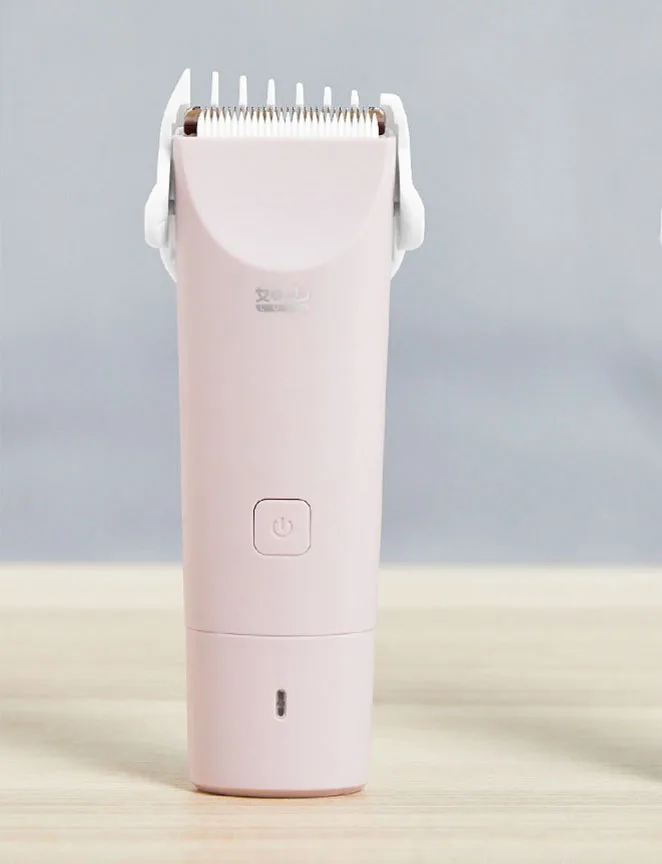 Light Pink Электрический детский триммер для волос, машинка для стрижки, уход за детьми, режущий, перезаряжаемый, тихий, для младенцев, бритва для волос - Цвет: Light Pink