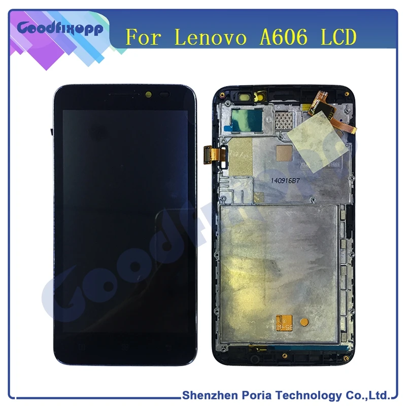 Оригинальный ЖК-дисплей для Lenovo A606 сенсорный экран дигитайзер в сборе с рамкой