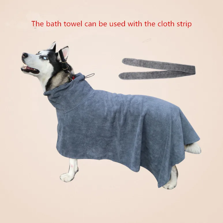 Super Absorbent Quick Drying Microfiber towel Dog Bath Robe |
