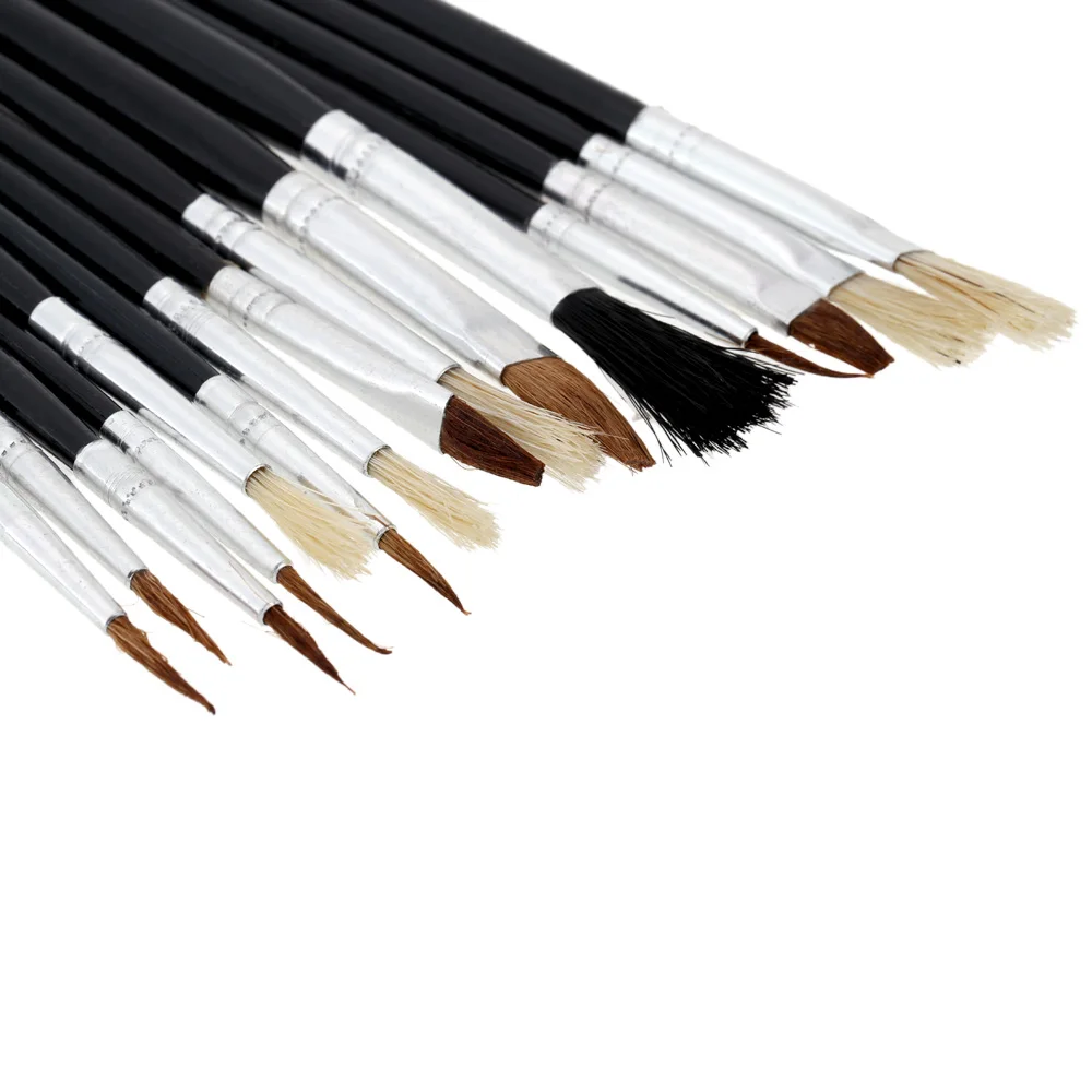 Набор кистей для рисования с щетиной 15 шт.|hair paint brush|paint brushpaint brush set |
