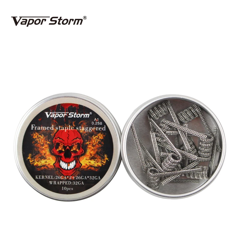 Vapor Storm Alien Clapton Coil Tsuka штапель в раме плавающий Clapception A1 провод для спираль RDA Vape