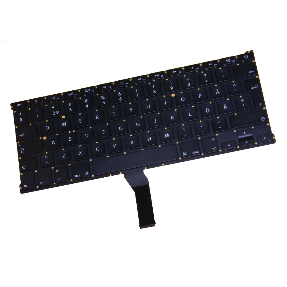 Совершенно новая шведская клавиатура для Macbook Air 13 &quotA1466 A1369 2011 2012 2013 2014 2015