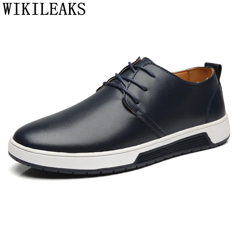 White Sneakers Mens Shoes Casual Leather Men Luxury Brand Tenis Masculino Adulto Zapatos De Hombre Ayakkabi Skor | Обувь