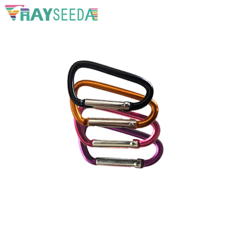 Rayseeda 5 шт. разноцветные альпинистские карабины мини D форма # альпинизм карабин