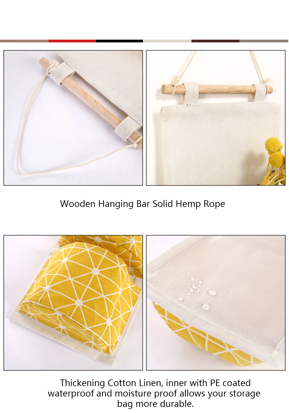 Подвесная сумка для хранения с 3 карманами подвесная настенной двери гардероба