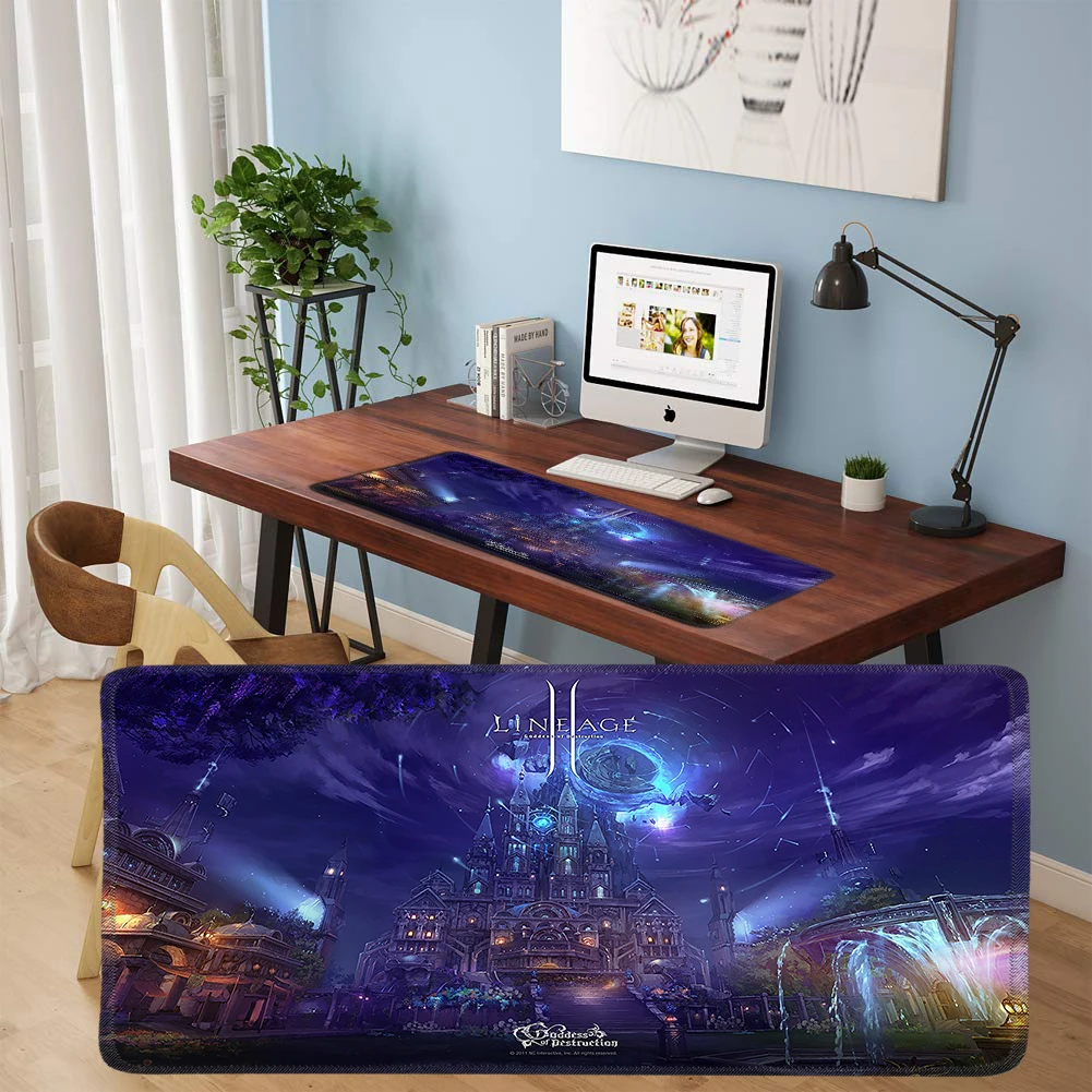YIMAOC 30*70 cm Large Mouse Pad Gamer Mousepad Rubber Gaming Desk Mat with Locking Edge Lineage 2 | Компьютеры и офис