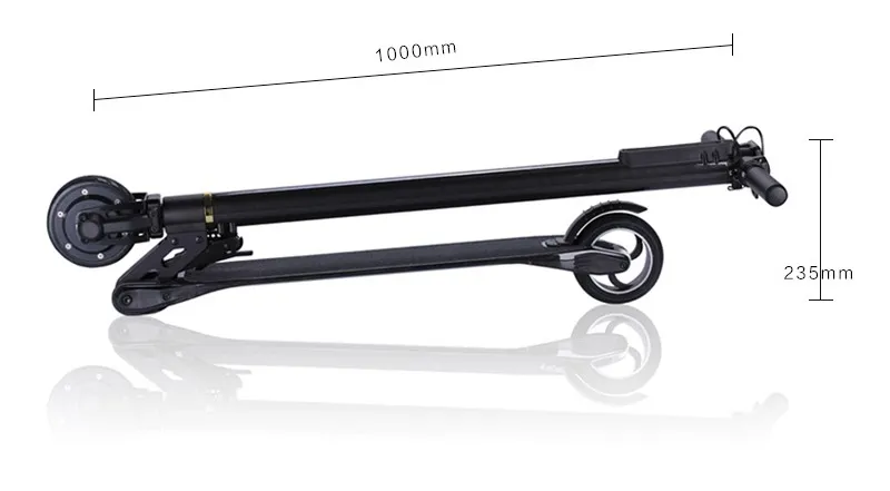 Складной карбоновый электрический скутер S3 pro Ховерборд с аккумулятором 10.4ач LG