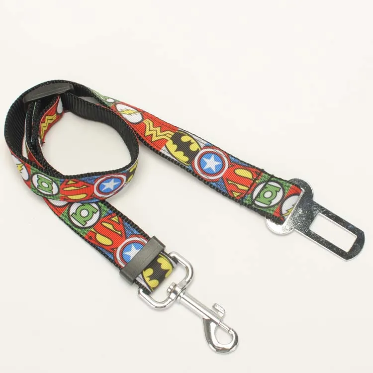 Утолщенные мягкие складные ожерелья для щенков Мстители ленты собак ремни тяги
