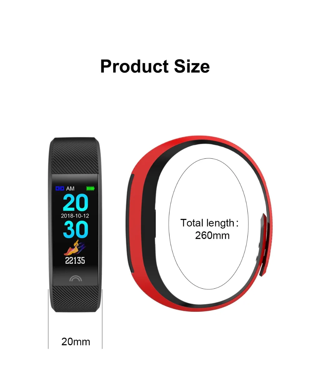 696 F6 3D интерфейс смарт-браслет сердечного ритма монитор кровяного давления