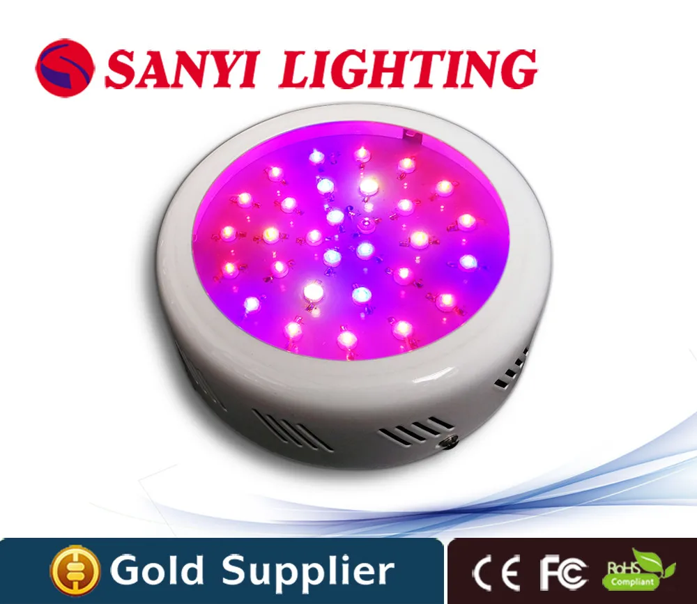 

UFO 90W (30*3W) LED Grow Light for Indoor Plant Growing Plants And Garden Greenhouse With red blue 8:1