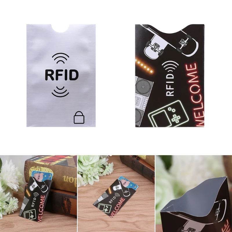 Кредитная карта чехол Чехол протектор RFID держатель экрана безопасный Блокировка