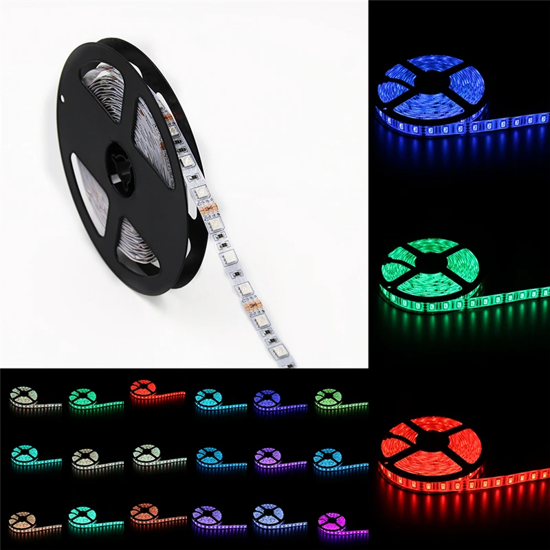 WiFi контроллер RGB Светодиодная лента 5050 набор 5 м светодиодные светодиоды + мини DC