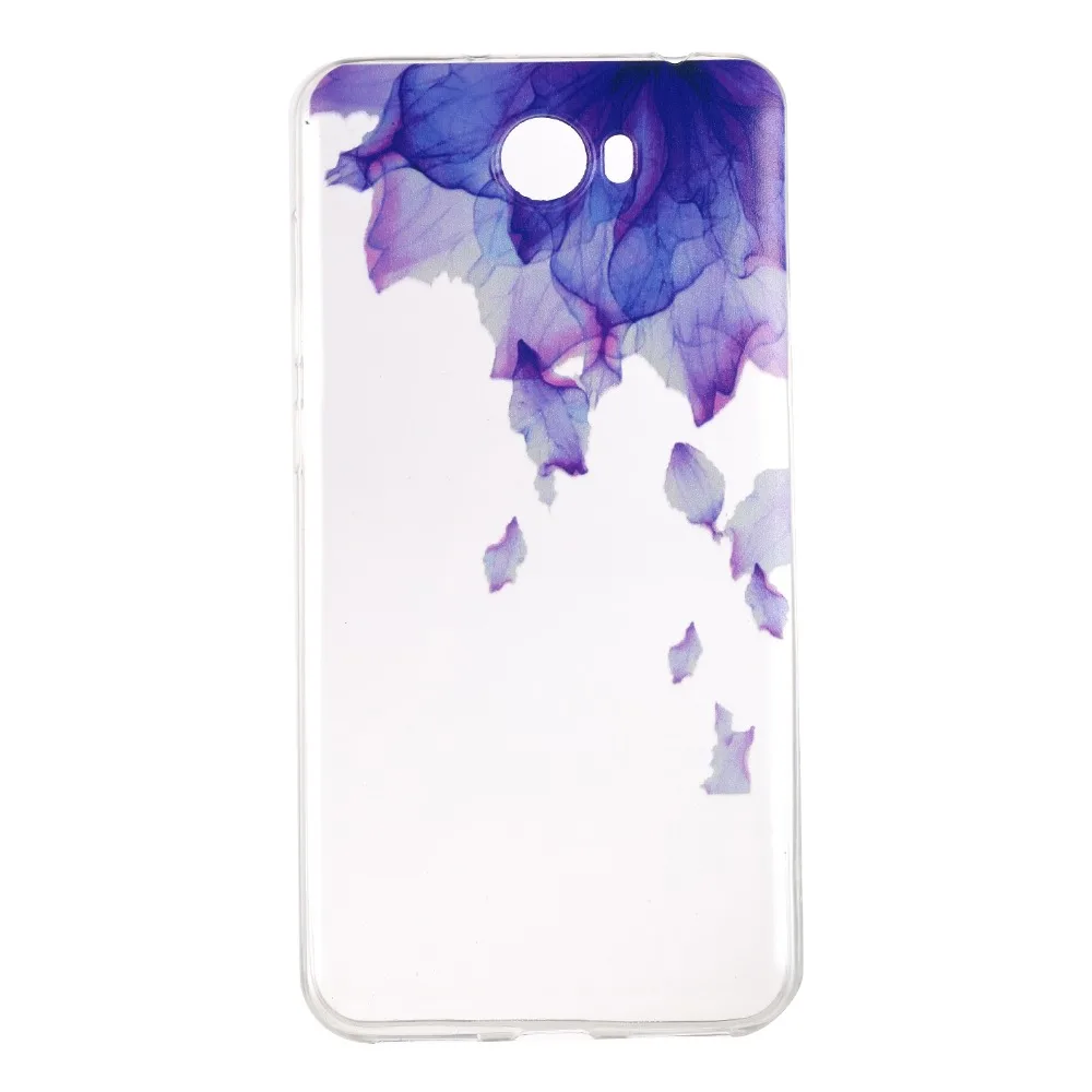 5.0 Inch Soft TPU For Coque Huawei Y6 II Compact Y5 2 Case Unicorn Fruit Flower Clear Rubber Cover ii |