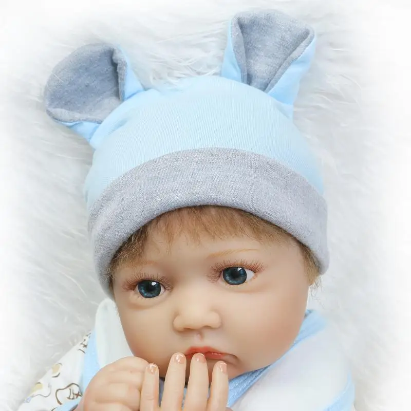 Кукла реборн силиконовая NPK 22 дюйма с пустышкой | Игрушки и хобби