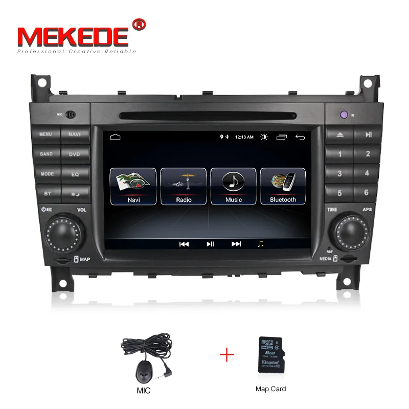 Standard model Mekede android8.1 Автомобильный мультимедийный gps dvd-плеер для Mercedes Benz Sprinter C Class W203 C200 Viano Vito CLK W209 - Цвет: Standard model
