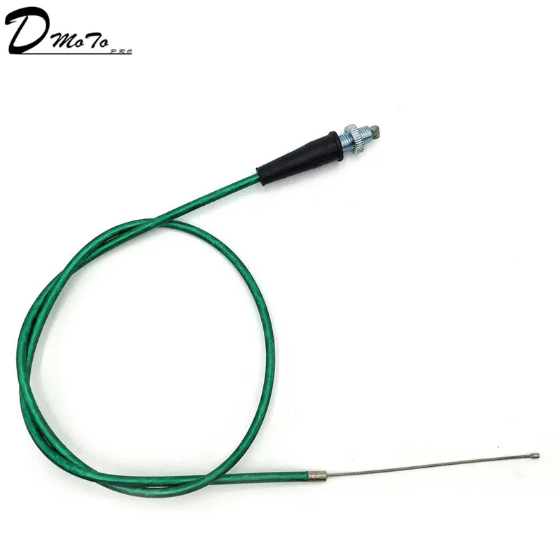 Green Throttle Cable Красный дроссельной заслонки клатч кабель для китайского Dirt Pit мотоцикл, мотоцикл XR50 CRF50 CRF70 KLX 110 125 SSR TTR BBR горизонтальный двигатель - Цвет: Green Throttle Cable