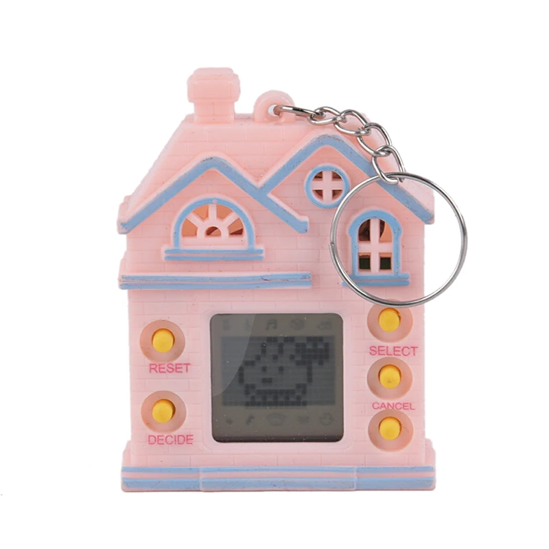 Ностальгическая игровая машина с брелком мини дом дизайн брелок виртуальная