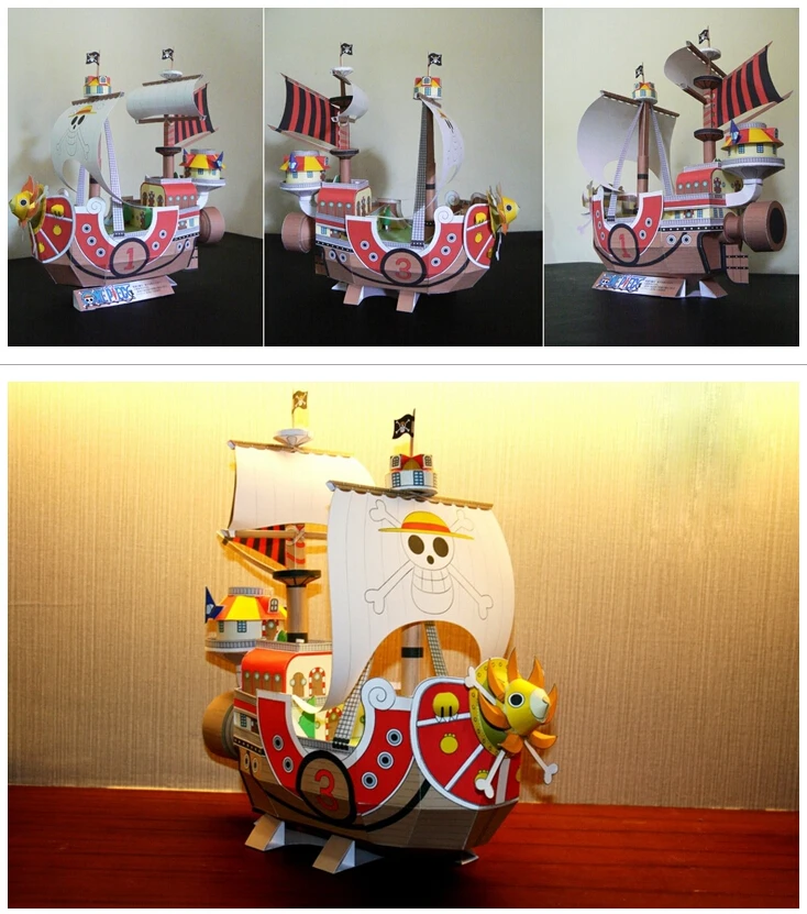 Игрушка ручной работы креативная аниме цельный корабль Sunny Luffy 3D Бумажная
