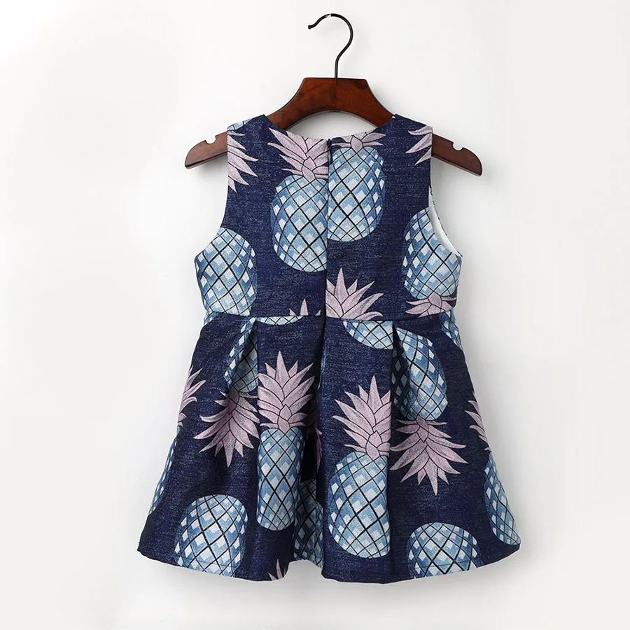 2017 бренд Цветочные Детские платья для девочек костюм принцессы малышей Одежда с